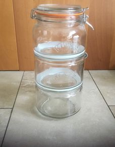 Kilner tea sugar coffee stackable jars