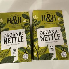 set of two herbal organic nettle 40 sachets