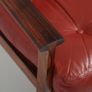 Vintage Danish Rosewood & Leather Three Seat Sofa Capella by Illum Wikkelso for N. Eilersen, 1960s. Image 3