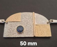 Sterling Silver & 9ct Gold Pendant