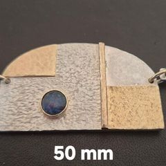 Sterling Silver & 9ct Gold Pendant