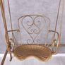 JARDIN de PROVENCE Garden Swing Vintage Wrought Iron Porch Swing in Romantic French Country Style Image 3