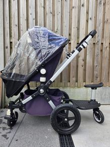 Bugaboo Cameleon 3rd Gen Classic Navy Travel System Single Seat Stroller +Extras