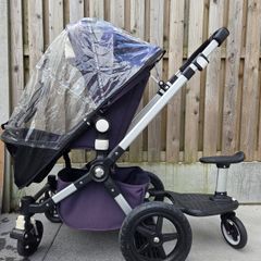 Bugaboo Cameleon 3rd Gen Classic Navy Travel System Single Seat Stroller +Extras