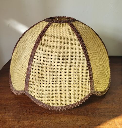 Vintage rattan lightshade