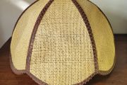 Vintage rattan lightshade
