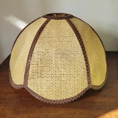 Vintage rattan lightshade