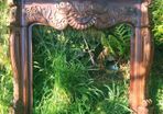Mahogany & Cast Iron Fireplace