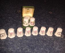 Donegal bone china thimble collection