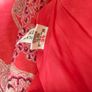 Vintage 1970s maxi sleeveless dress Red & Gold with Dagger Collar Postage included Image 6