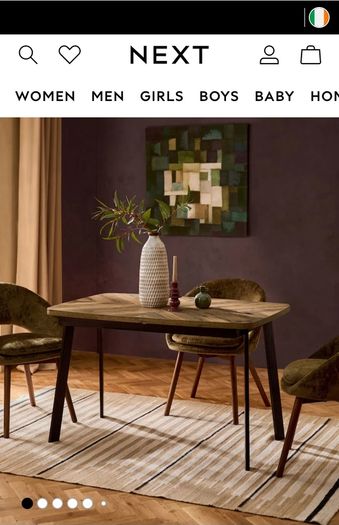 Next Bronx Herringbone Dining Table