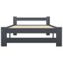Bed Frame Dark Grey Solid Pine Wood 100x200 cm Image 6