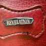 Vintage burgundy faux-leather suitcase Image 3
