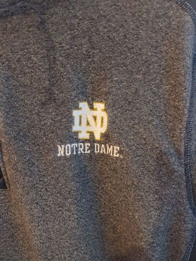 notre dame halfzip