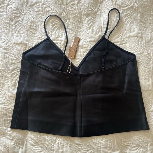 Skims heavyweight satin cami Onyx Medium BNWT