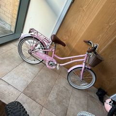 Girls bike with basket 18 inch