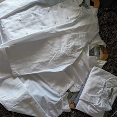 4x sets of Chef Uniform. Large Sized Pants and Jackets. (Read description)