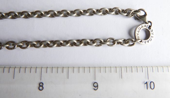 Vintage heavy hallmarked 925 Sterling Silver BVLGARI Necklace length 20" - 49.9g