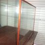 Mahogany glazed mirror back display case cabinet Image 8
