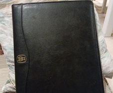 Black Faux Leather Organizer