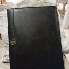 Black Faux Leather Organizer