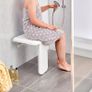 Folding Shower Seat for Bath Wall Mounted,Fold Up Shower Stool,Shower Chair Foldable with Legs,Fold Down Bathroom Stool for Elderly Image 8