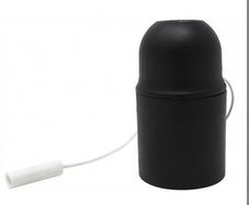 Black E27 Lampholder 10 Pieces