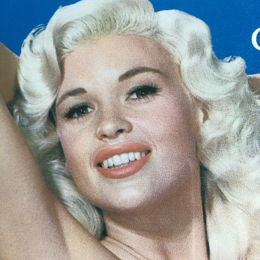 Framed Jayne Mansfield metal sign sales advert