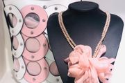 Brand New Pink Bag &amp; Neckpiece