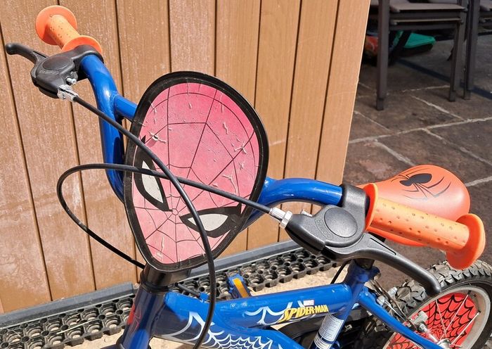 Kids Spiderman Bike 14 inch Wheels with Stabilisers