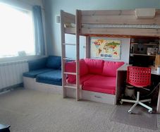 Unique Flexa High Bed+2 Pullout Beds