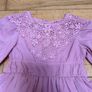 monsoon Girls Crochet Yoke Dress. Image 2