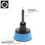 Glass Polish 12006 - 50mm ( 2") Spindle Pad Hook and Loop - Blue Foam Medium Image 3