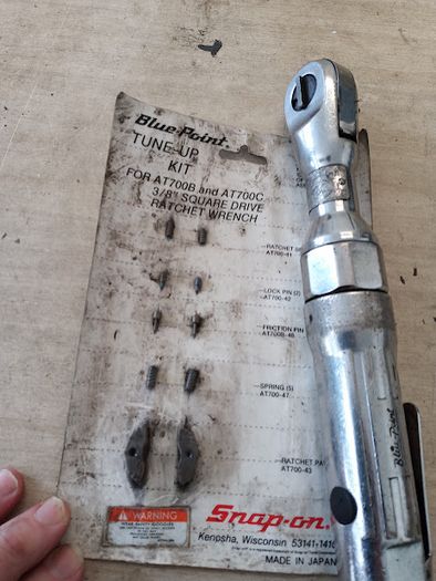 Blue Point 3/8 air ratchet and repair kit