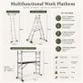 Aluminium Scaffolding Work Platform with Castors and Safety Handrail Image 5