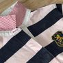 Tommy Hilfiger ladies long sleeve polo shirt top striped collar cotton Image 4
