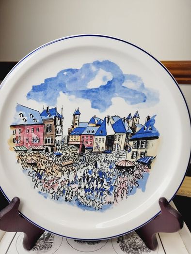 Villeroy & Boch Luxembourg Folklore Plate No 1 Echternach Charles Bech Boxed