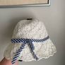 New White Straw Hat, 9-11yrs Image 2
