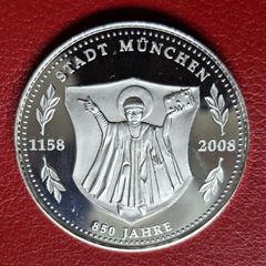 Germany Silver Proof Medal - 850 Years Munich 1158-2008 Residenz