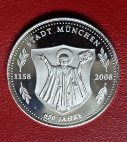Germany Silver Proof Medal - 850 Years Munich 1158-2008 Residenz