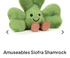 New JELLYCAT Amuseable Siofra Shamrock