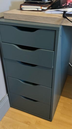ikea alex drawers with desk top and legs