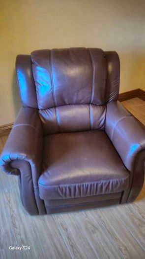 2 side leather chairs