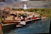 Large oil painting on board