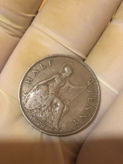 George V Half Penny 1915-1922 x11 Pictures
