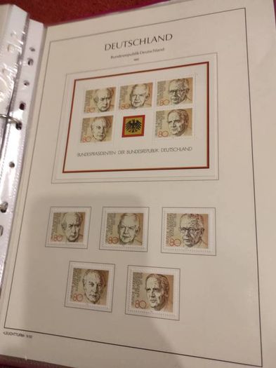 GERMANY 1975-82 album with stamps