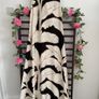 Black and cream patterned long dress summer 10/12 Image 2