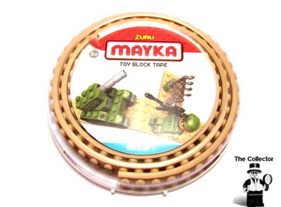 LEGO ZURU MAYKA Tape Tan 2 Stud Wide 1 Metres Long 3.2 FT Adhesive Toy Block Tape Brand New Sealed