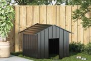 Dog House with Roof 131x101x102 cm Galvanised Steel