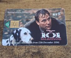 UK BT 2 GBP Phonecard "101 Dalmatians", used, 1996, No. 1 of 6 - free standard postage